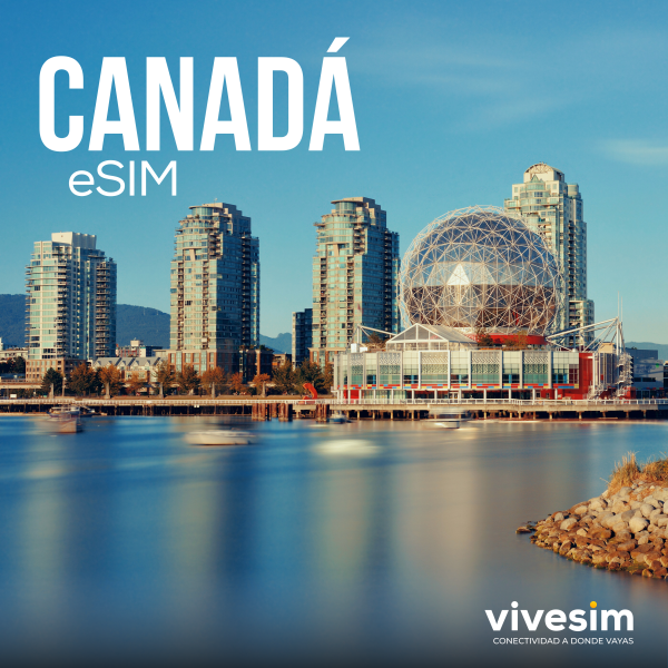 Canadá - eSIM - 1GB por Día
